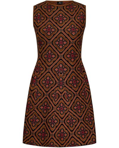 Etro Mini Dress - Brown