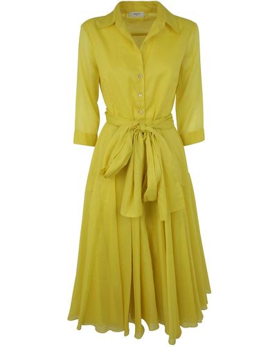 NINA 14.7 Cotton Voille Dress - Yellow