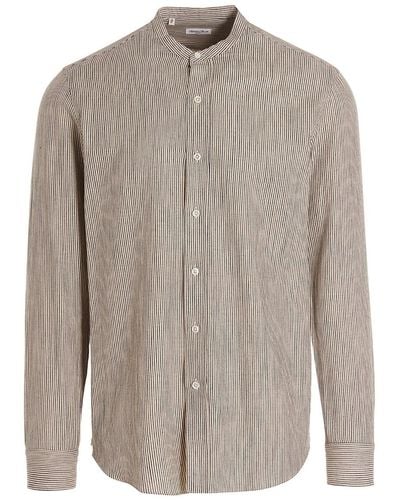 Salvatore Piccolo Striped Shirt - Gray