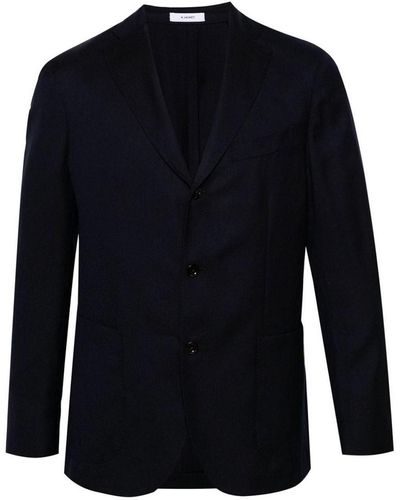 Boglioli Wool Single-breasted Jacket - Blue