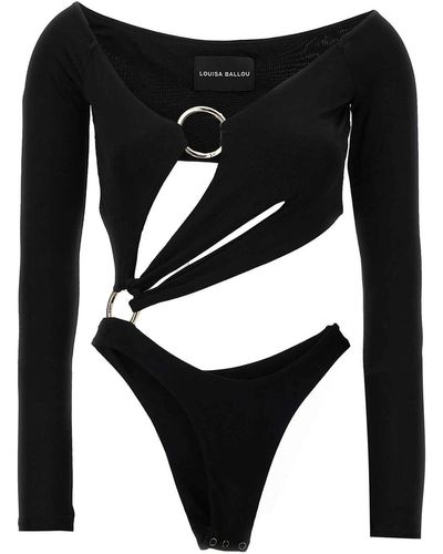 Louisa Ballou Sex Wax Bodysuit - Black
