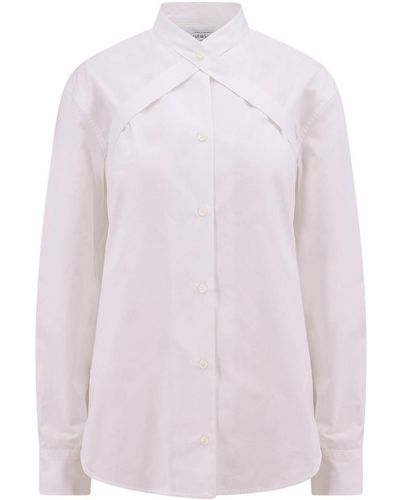 Off-White c/o Virgil Abloh Cotton Shirt With Straps And Metal Buckle - Pink