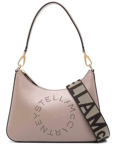 Stella McCartney Stella Logo Shoulder Bag - Grey
