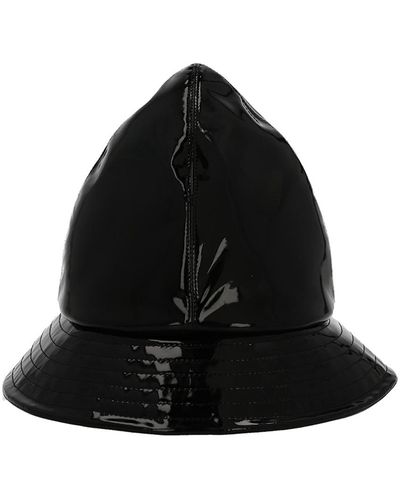 Raf Simons Patent Bucket Hat - Black