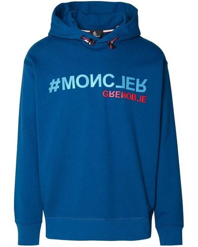 Moncler Cotton Sweatshirt - Blue