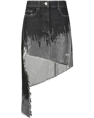 JW Anderson Asymmetric Studded Skirt - Black