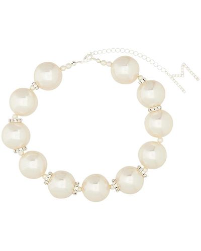 Magda Butrym Oversized Pearl Necklace - White
