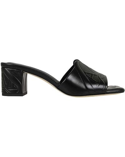 Alexander McQueen Leather Slipper - Black
