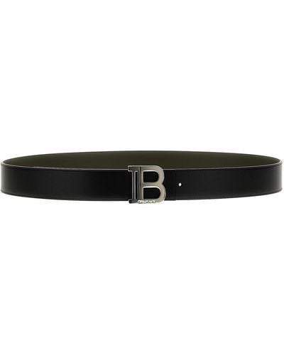 Balmain B-belt Reversible Belt - White