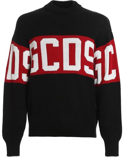Gcds Wool Blend Sweater - Black