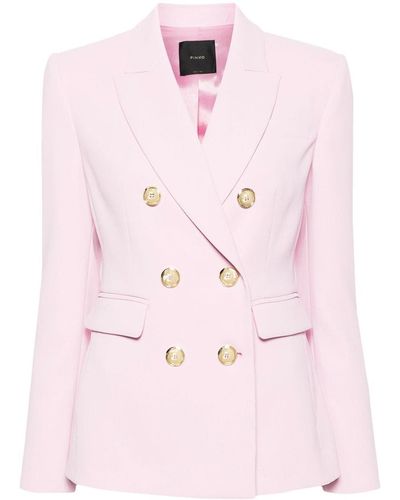Pinko Double-breasted Blazer - Pink