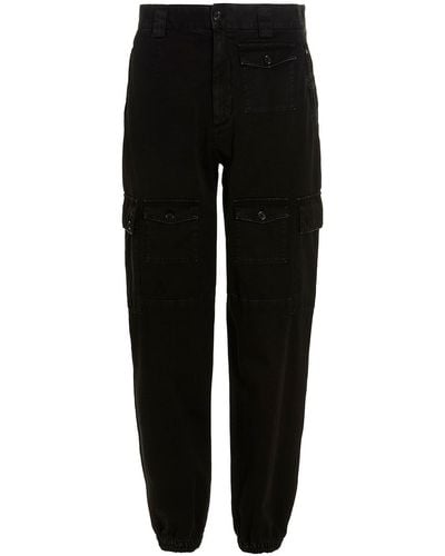 Dolce & Gabbana Cotton Cargo Pants - Black