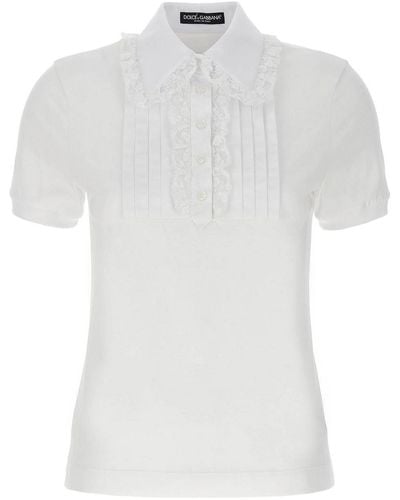 Dolce & Gabbana Plastron T-shirt - White