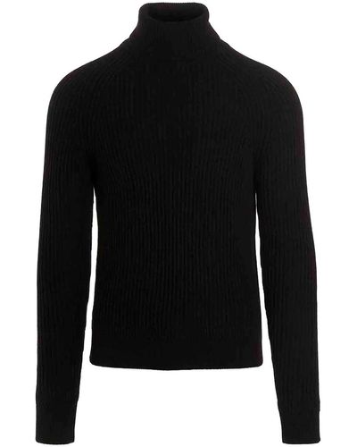 Zanone English Rib Sweater - Black