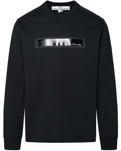 A.P.C. Cotton Sweatshirt - Black