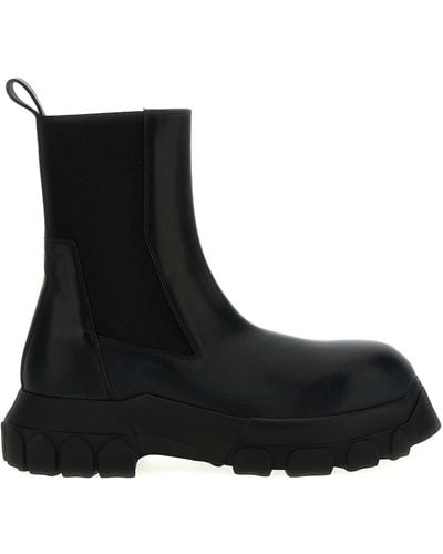 Rick Owens Beatle Bozo Tractor Boots, Ankle Boots - Black