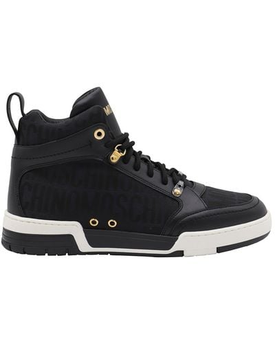 Moschino High Top Sneakers - Black