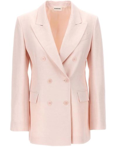 P.A.R.O.S.H. Double-breasted Blazer - Pink