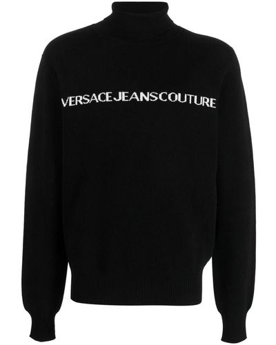 Versace Logo-print Jumper - Black