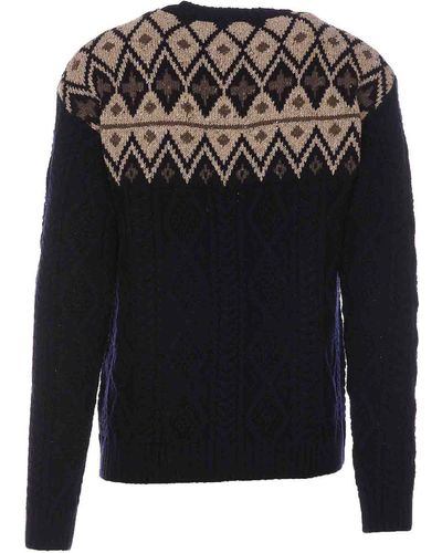Woolrich Fairisle Sweater - Black
