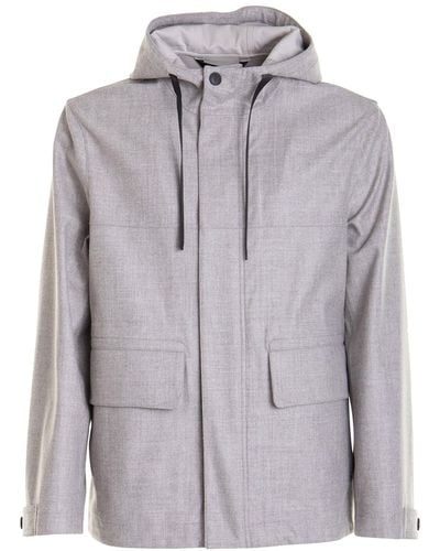 Brioni Leather Jacket - Gray