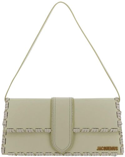 Jacquemus Handbag In Light With Braided Edges - Metallic
