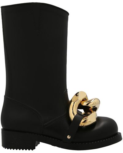 JW Anderson Maxi Chain Boots - Black