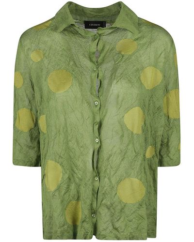 Cividini Silk Shirt - Green