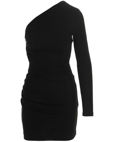 DSquared² Draped One Shoulder Dress - Black
