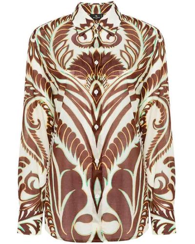 Etro Blouse With Print - Pink