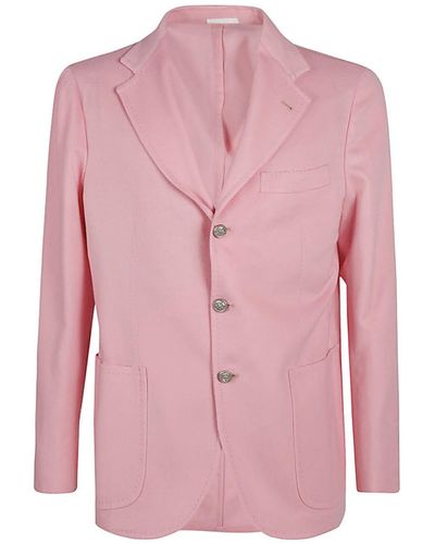 Sartorio Napoli Single-breasted Wool Jacket - Pink
