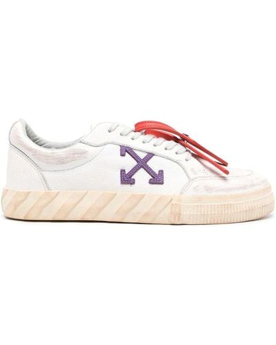 Off-White c/o Virgil Abloh Leather Trainers - Pink