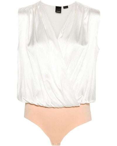 Pinko Silk Bodysuit - White