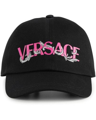Versace Fluo Logo Baseball Cap - Black