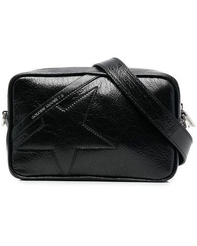 Golden Goose Star Logo Leather Bag - Black