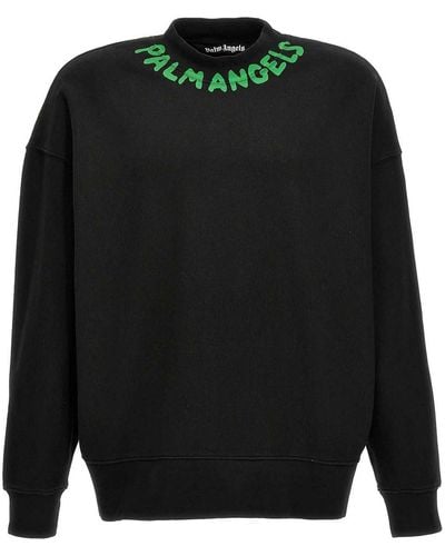 Palm Angels Seasonal Logo Sweatshirt - Black