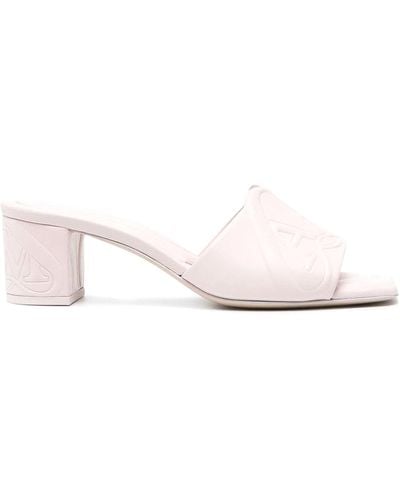 Alexander McQueen Seal Leather Mules - Pink