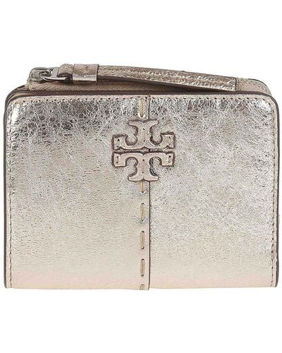 Tory Burch Leather Wallet - Grey