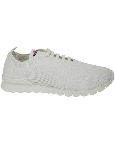 Kiton Knitted Stretch Trainers - White