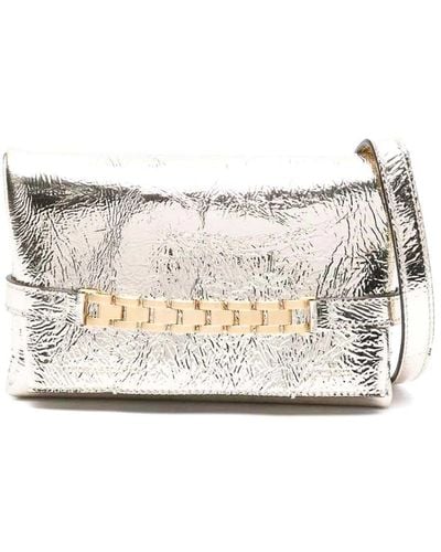 Victoria Beckham Mini Chain Pouch With Long Strap - White