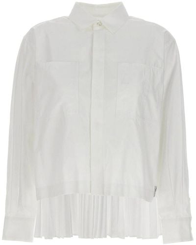 Sacai Pleated Back Shirt - White