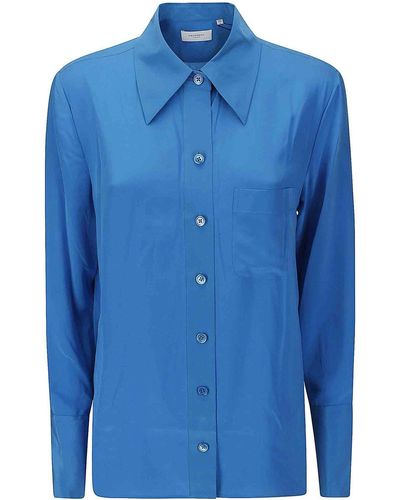 Equipment Silk Shirt - Blue