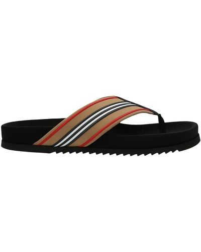 Burberry Clintonville Thong Sandals - Multicolor