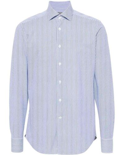 Corneliani Striped Shirt - Blue