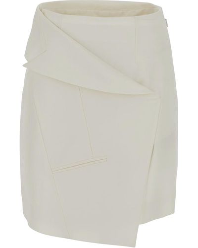 Alexander McQueen Mini Skirt - White