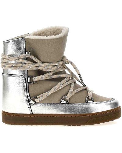 Isabel Marant Nowles Ankle Boots - Natural