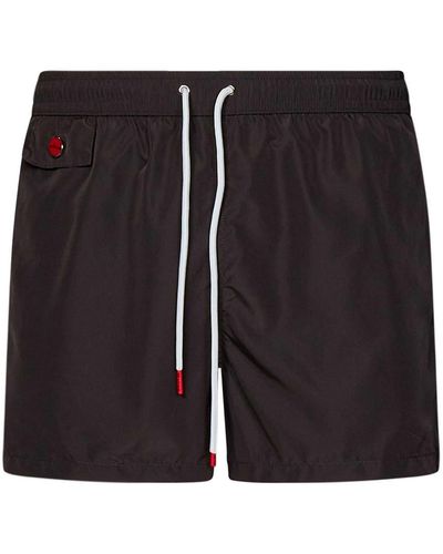 Kiton Lightweight Polyester Swim Shorts - Black