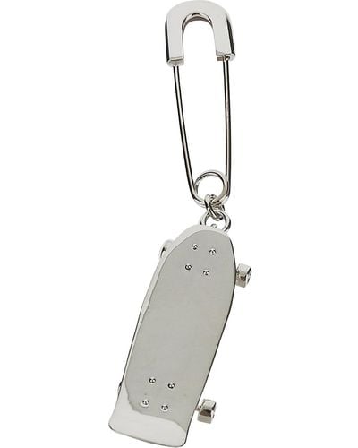 Ambush Skateboard Charm Earrings - White