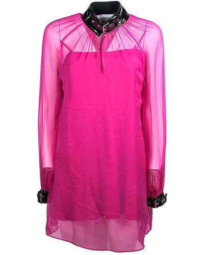 Moschino Tech Fabric Dress - Pink