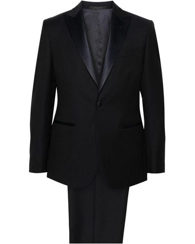 Corneliani Dart Detail Suit - Black